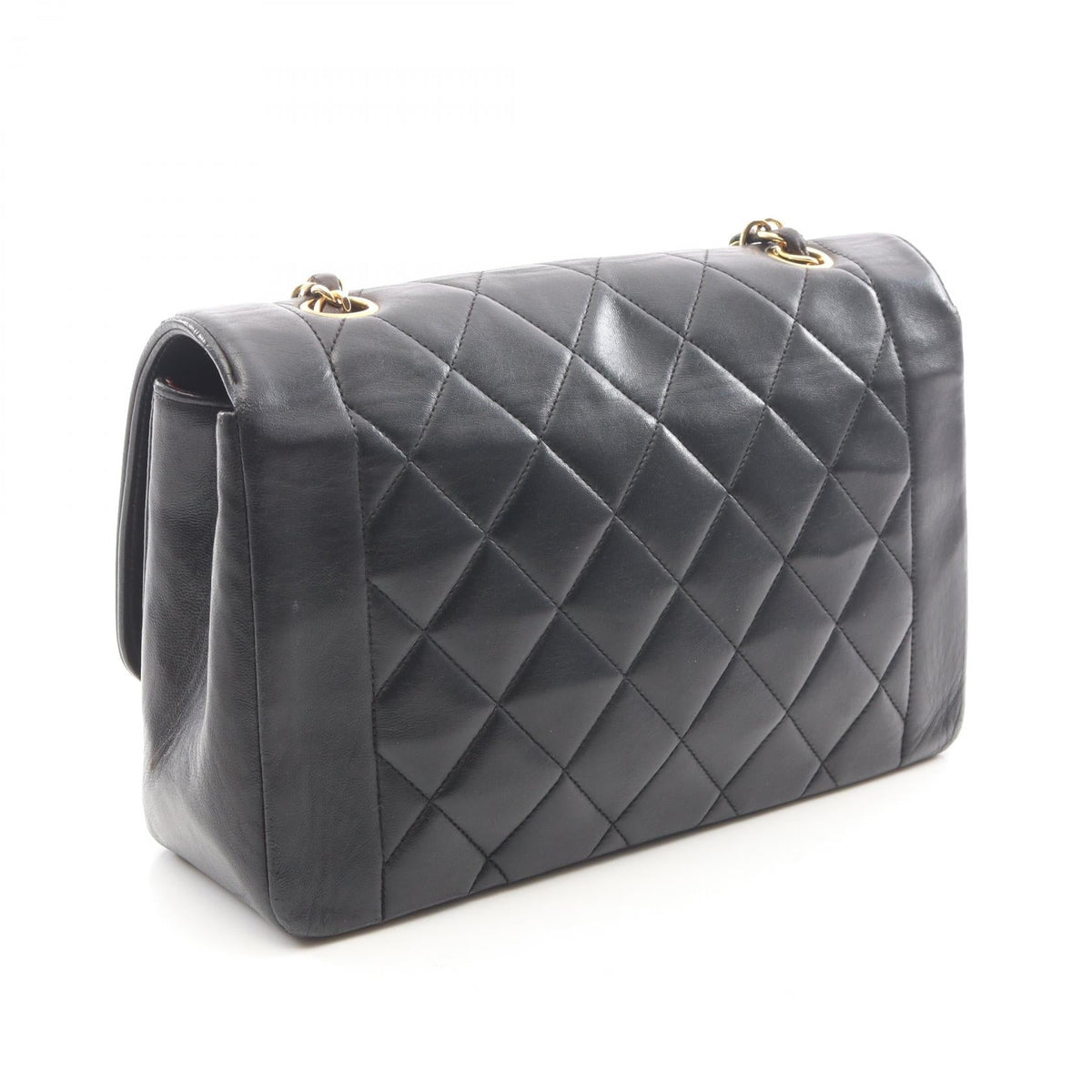 CHANEL Black Matelasse Diana Flap Lambskin (sheep leather) A01165 2101219887135