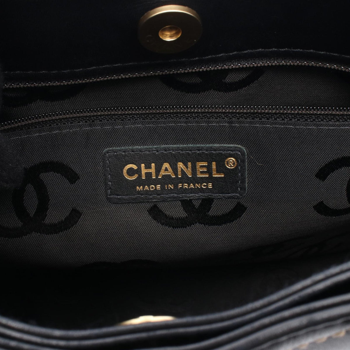 CHANEL Black Wild stitch leather 2101219887258