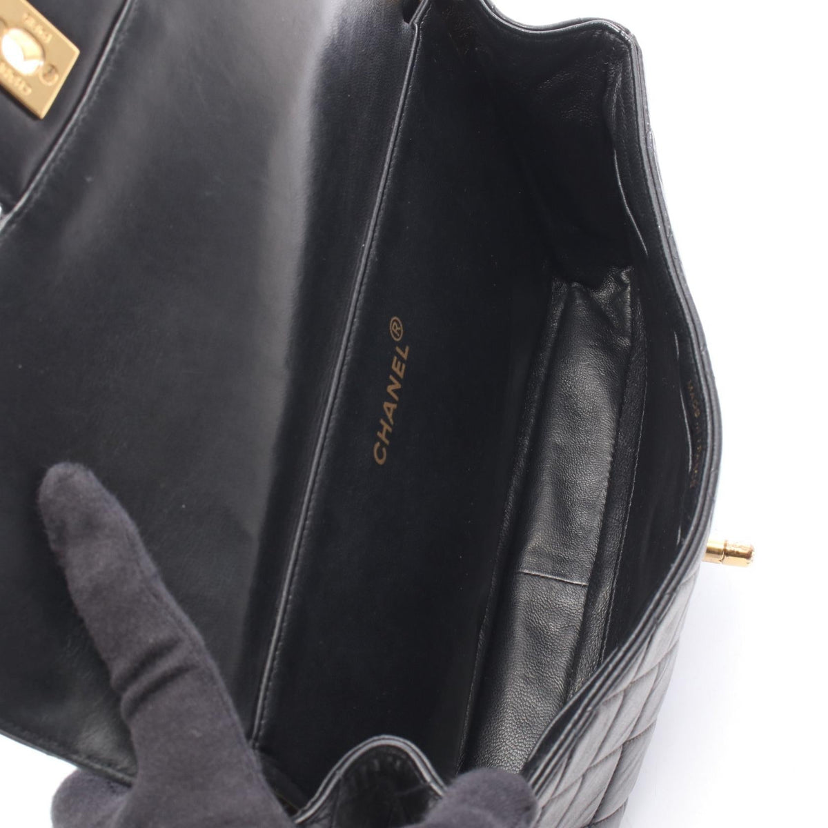 CHANEL Black Matelasse Double Face Shoulder Bag Lambskin (sheep leather) 2101219887494