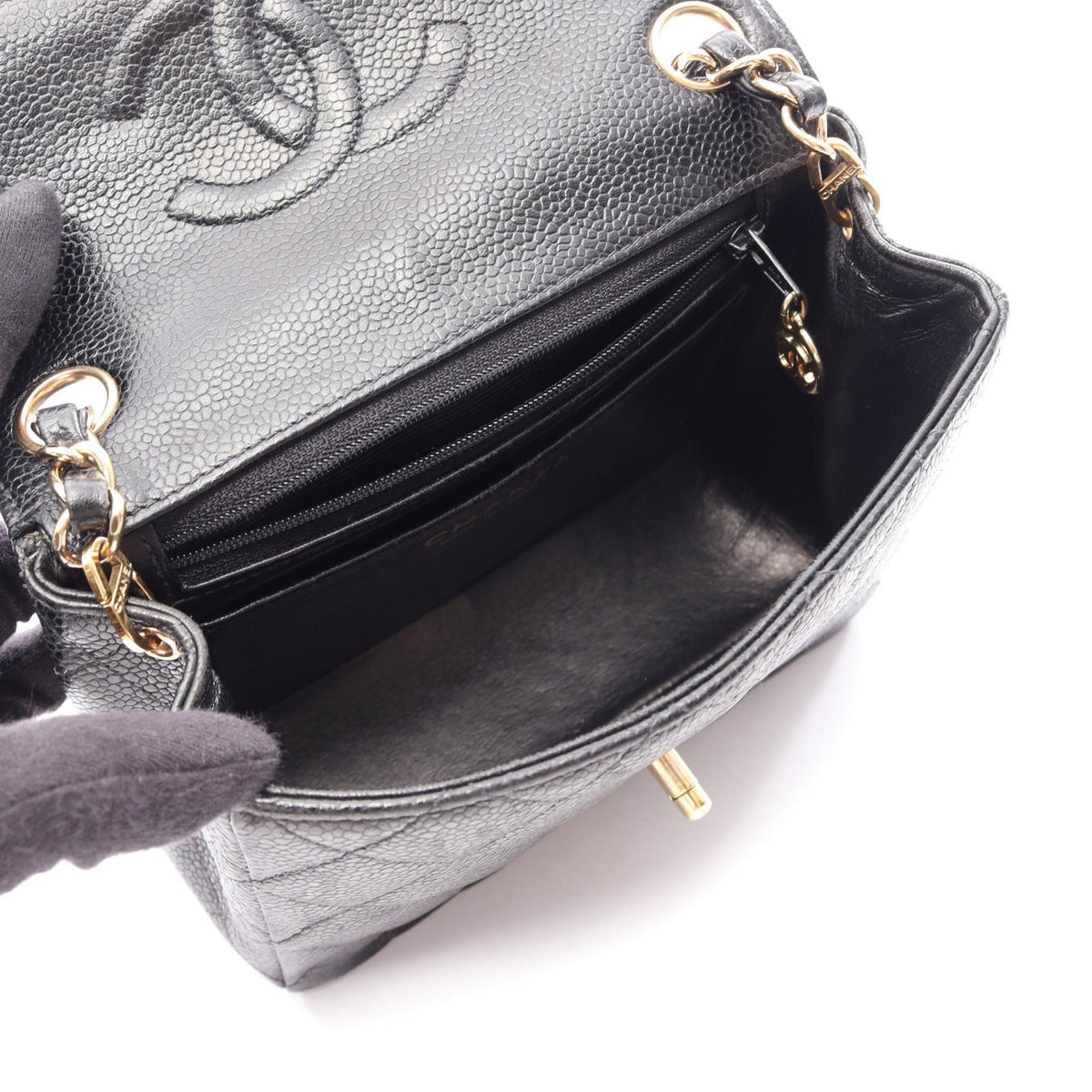 CHANEL Black Mini Matelasse Calfskin (cowhide) 2101219887487