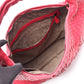 BOTTEGA VENETA Intrecciato Hobo Handbag Pink/Red leather 2101219887647