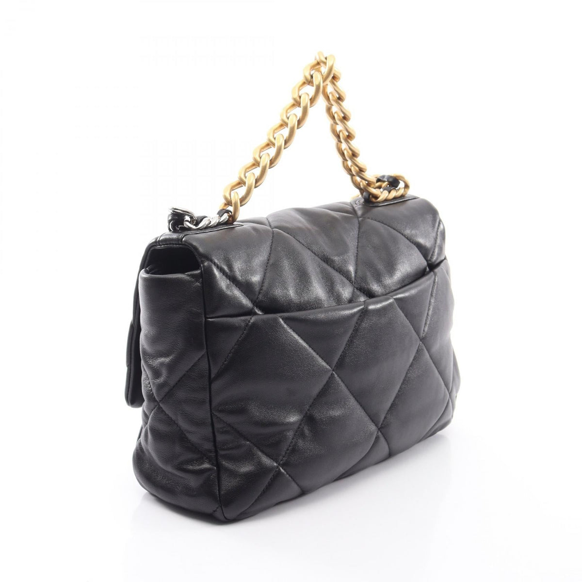 CHANEL Black 19 dix-neuf 19 Matelasse Combination Metal Fittings 2WAY Lambskin (sheep leather) AS1161 2101219883908