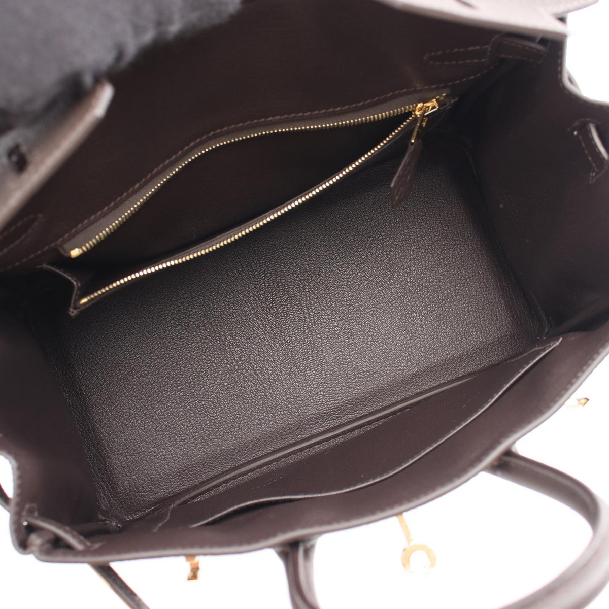 HERMES Birkin 25 Beblanc Handbag Brown Togo leather leather Togo leather 2106800630442
