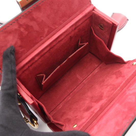Dior Addict Small Box Shoulder Bag Red leather 2101219879598