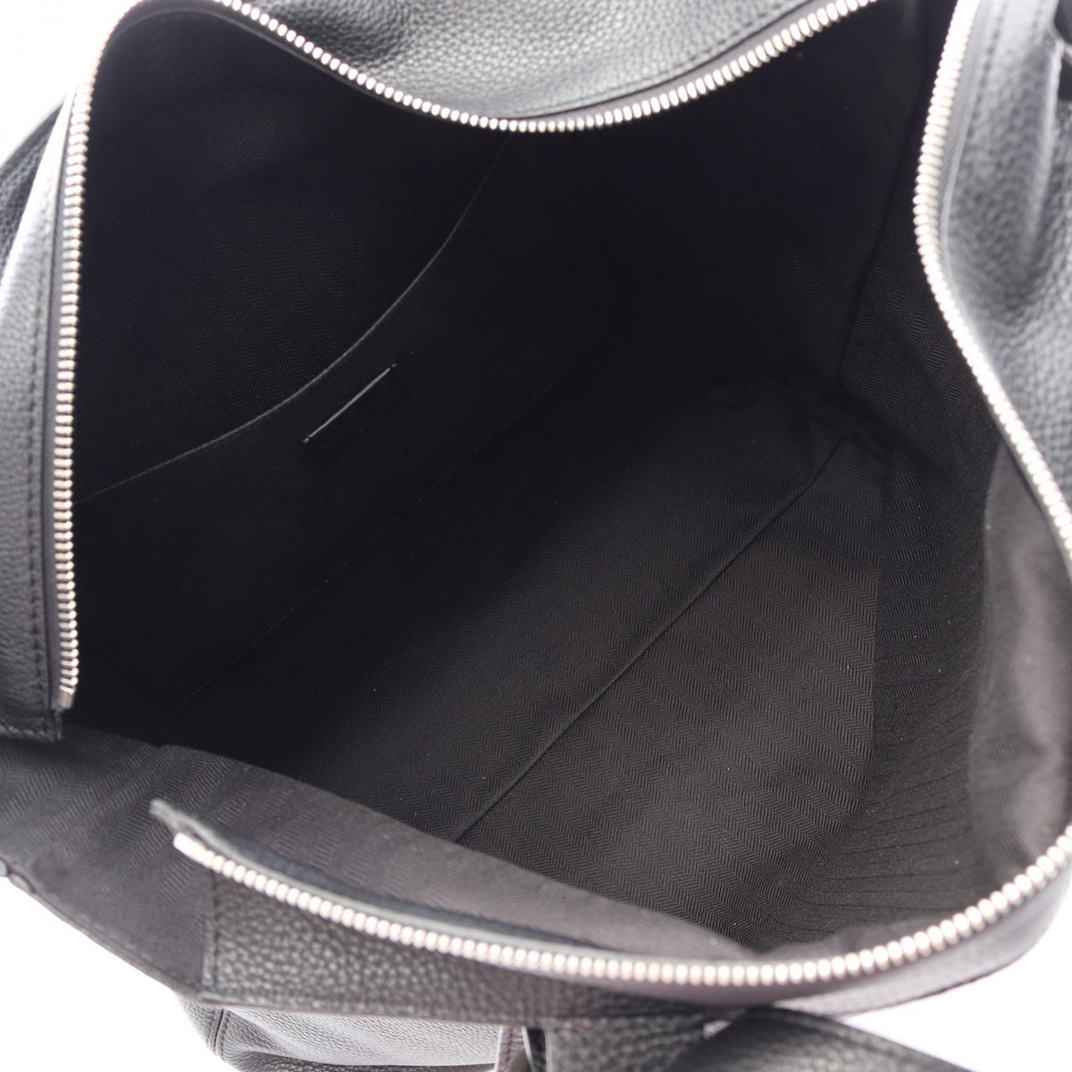 LOEWE Loop Zip Tote Bag Black leather BB22LTTX011100 2101219879963
