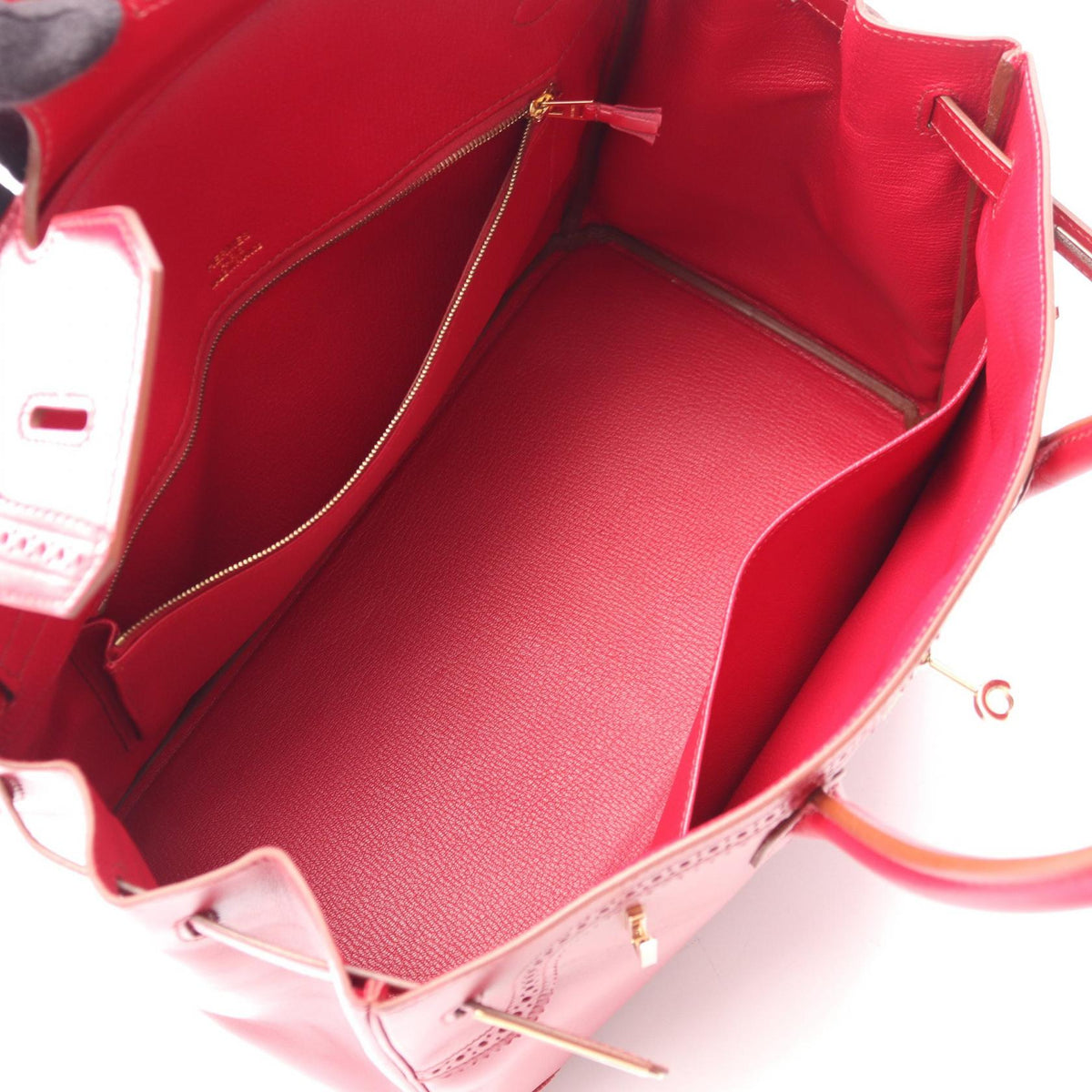 HERMES Birkin 35 Gillies Ruby HandbagRuby Ruby Red Vota De Lacto leather 2118700088780