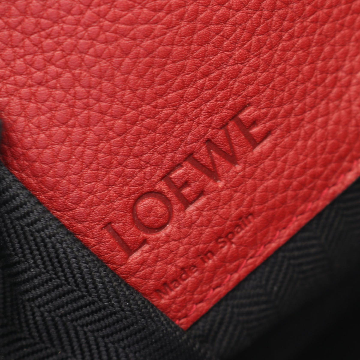 LOEWE HAMMOCK SMALL (2-Way Hammock) Handbag Red leather 2101220084936