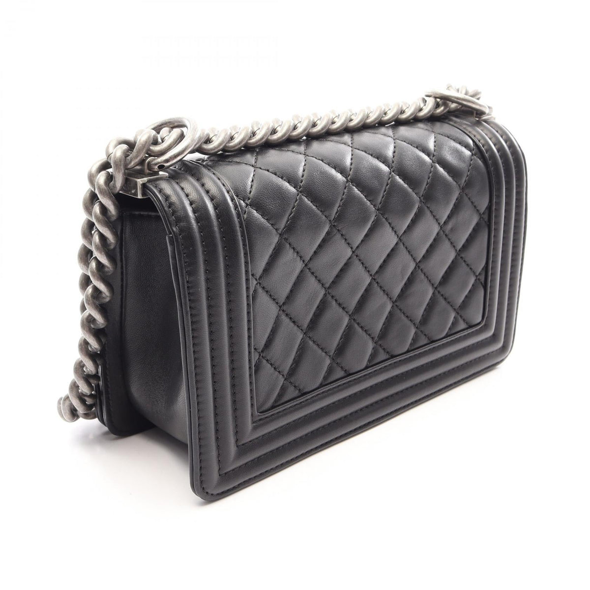 CHANEL Black Boy Chanel Small Lambskin (sheep leather) 2104102531856