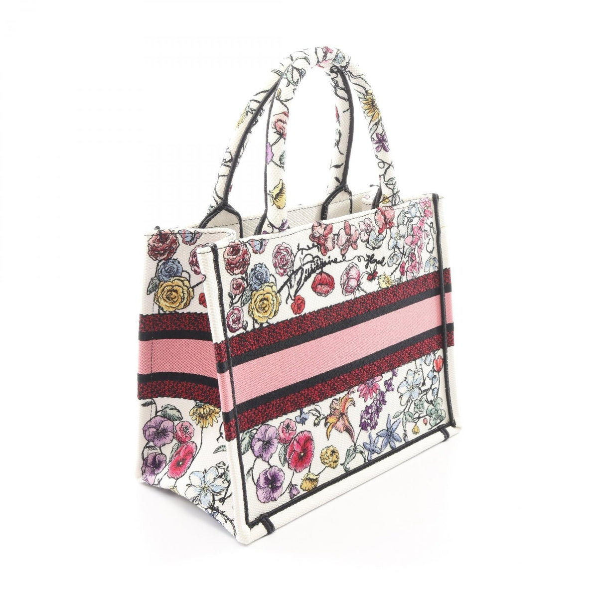Christian Dior BOOK TOTE Small Florilegio Tote Bag White/Multicolor canvas M1265ZEMF 2120900133979