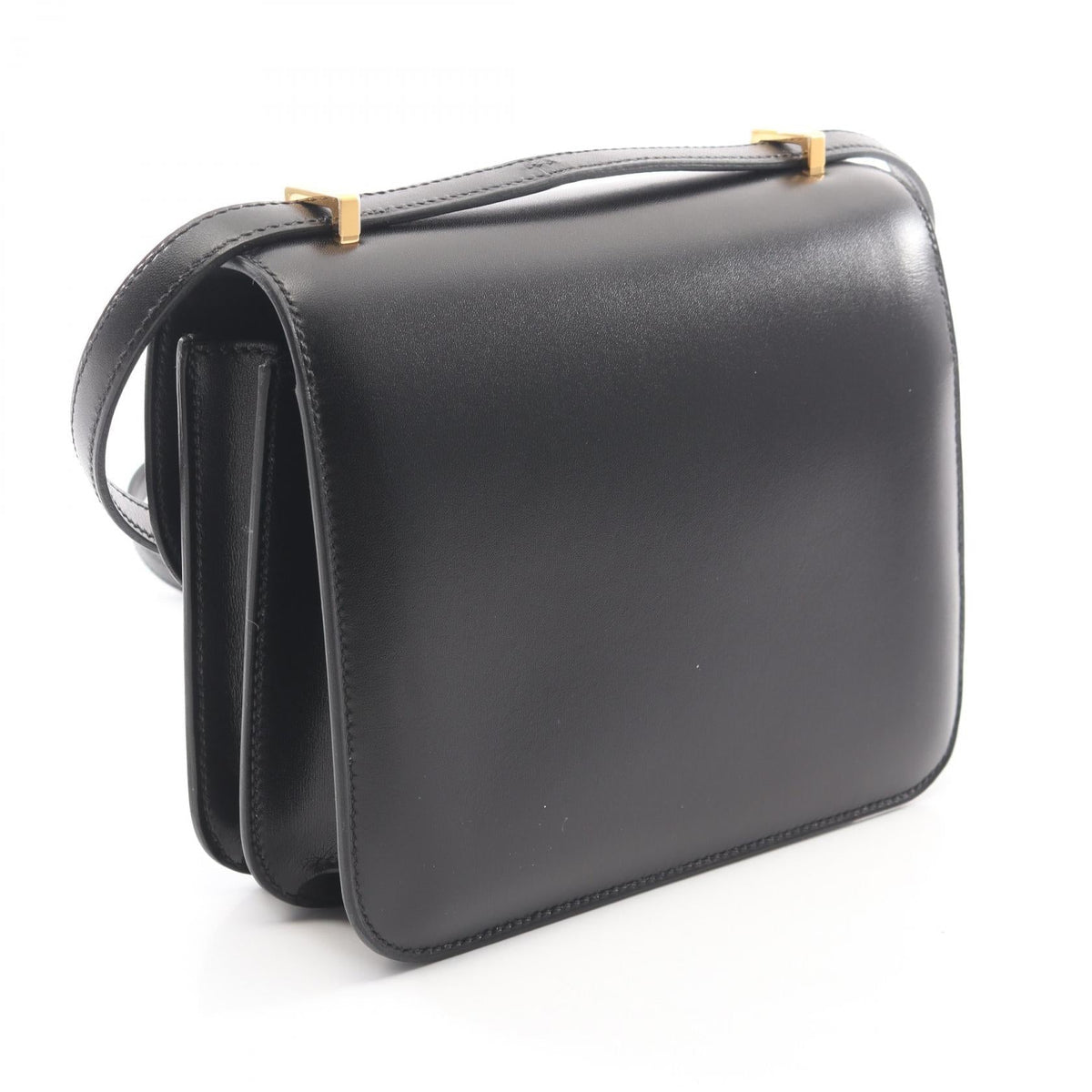 HERMES Constance 3 mini Shoulder Bag Black Box calf leather Calfskin (cowhide) 2104102532105