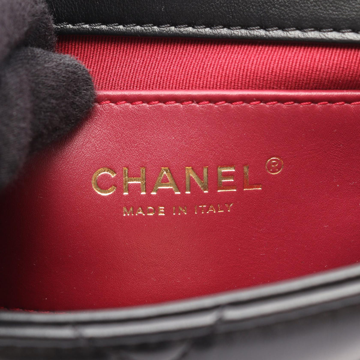 CHANEL Black Matelasse small flap Lambskin (sheep leather) AS2473 2106800640816