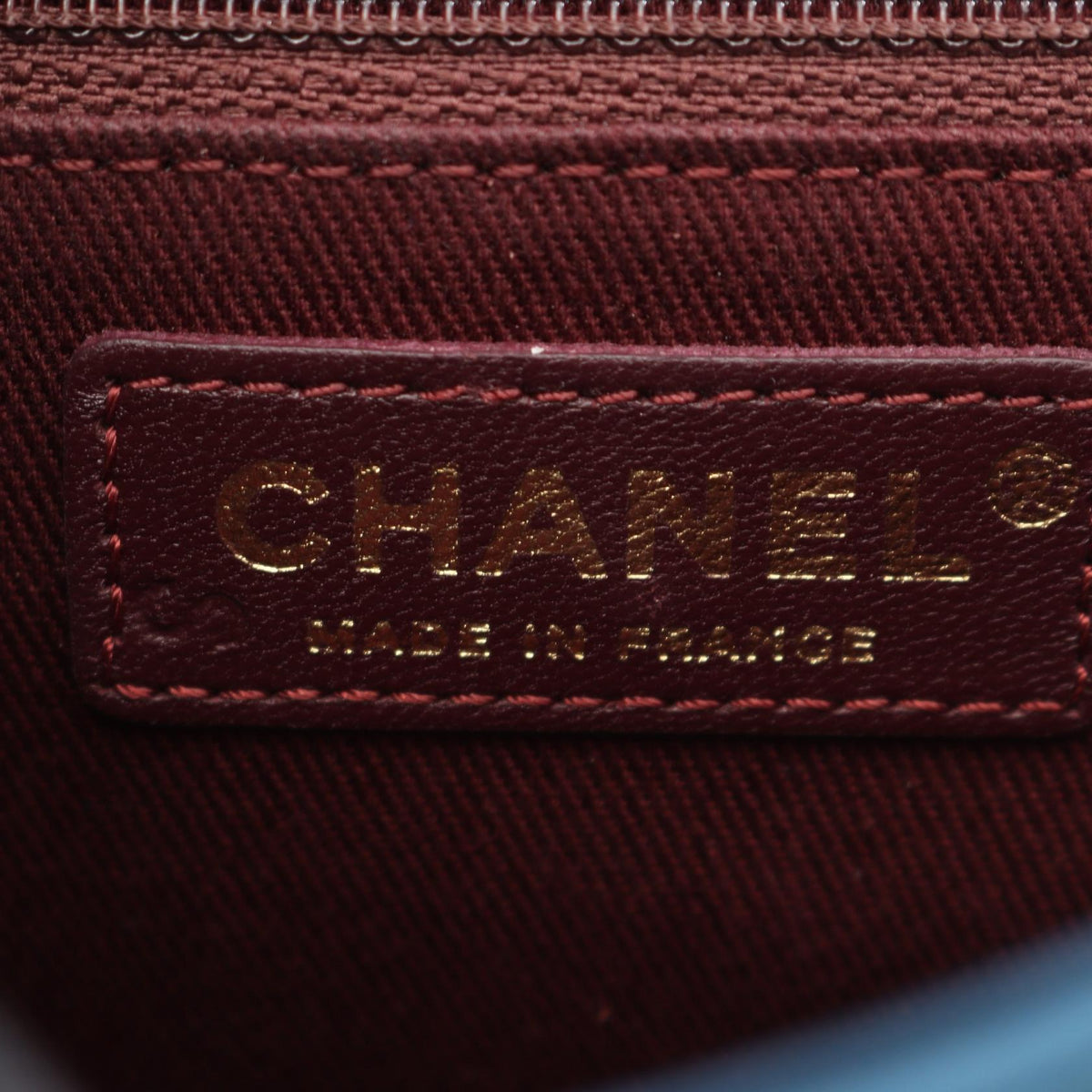 CHANEL Blue Matelasse leather 2106800640823