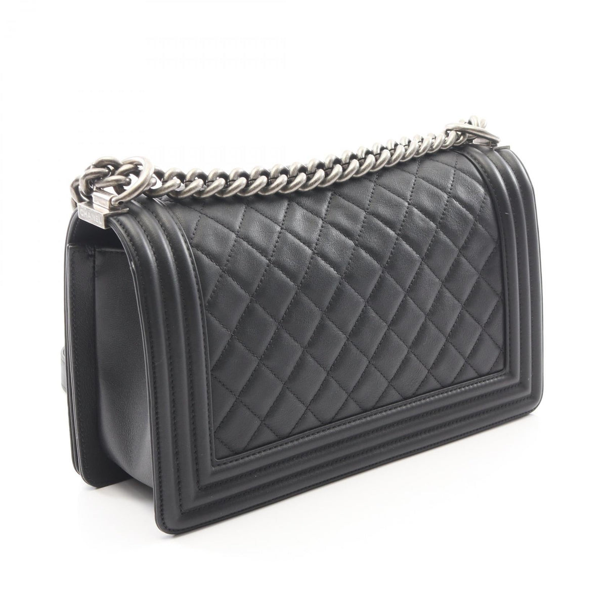 CHANEL Black Boy chanel Lambskin (sheep leather) A67086 2101220097011