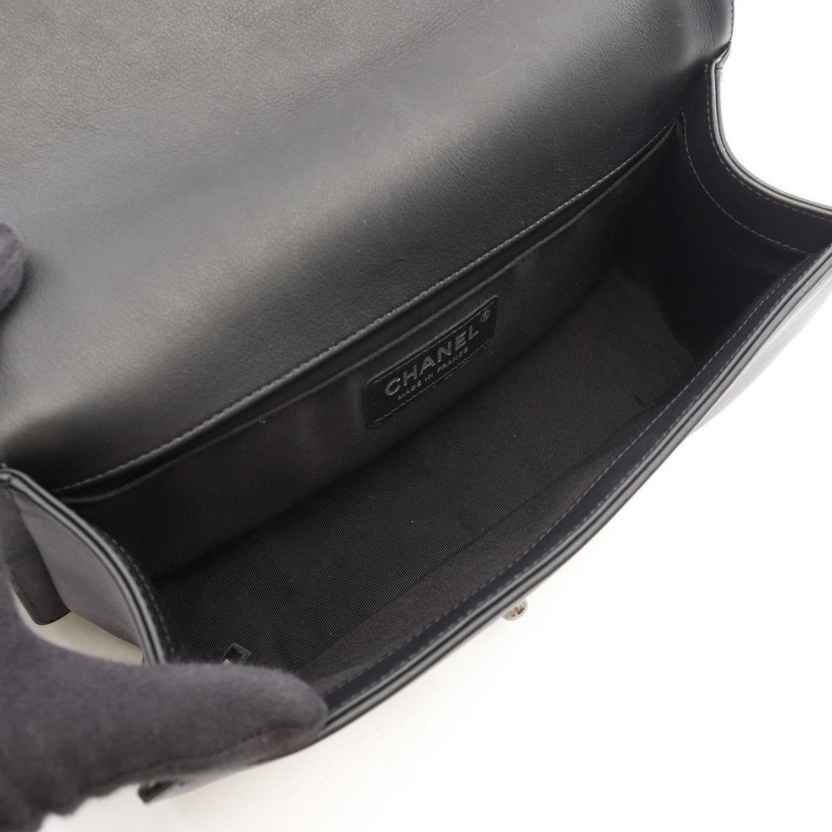 CHANEL Black Boy chanel Lambskin (sheep leather) A67086 2101220097011
