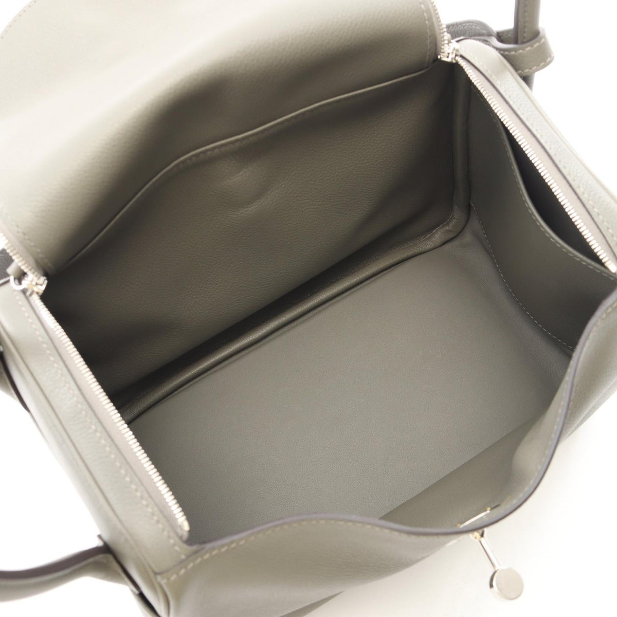 HERMES Lindy 26 Grimayer Shoulder Bag Gray Evercolor leather Other Evercolor leather 2101220097370