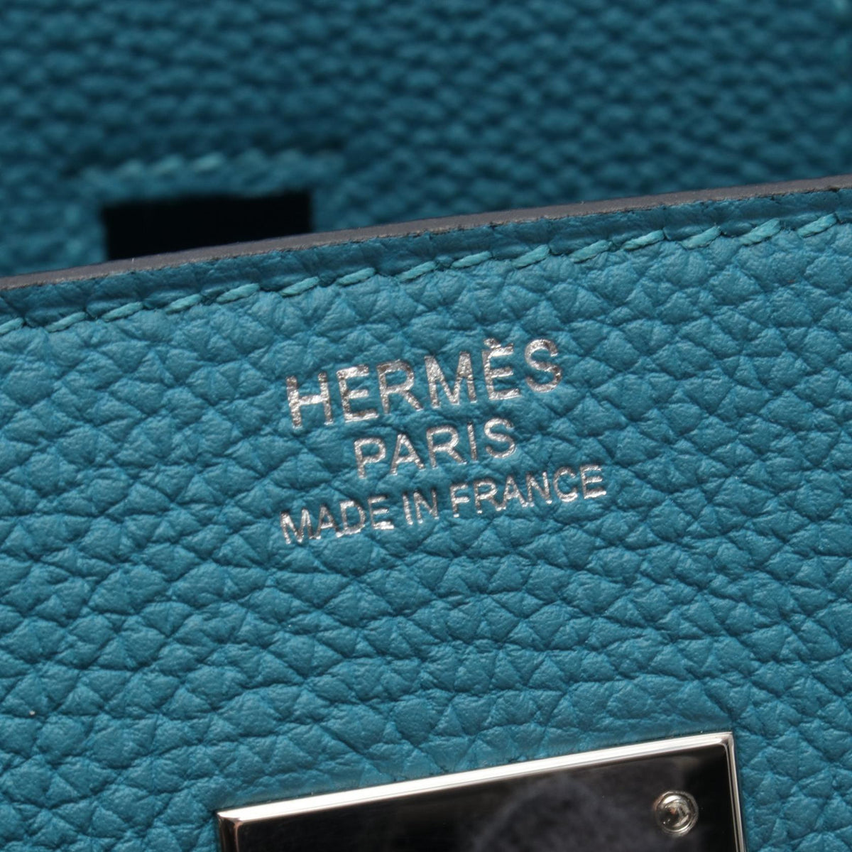 HERMES Birkin 30 HandbagTurquoise Turquoise Blue Togo leather leather Togo leather 2101220097523