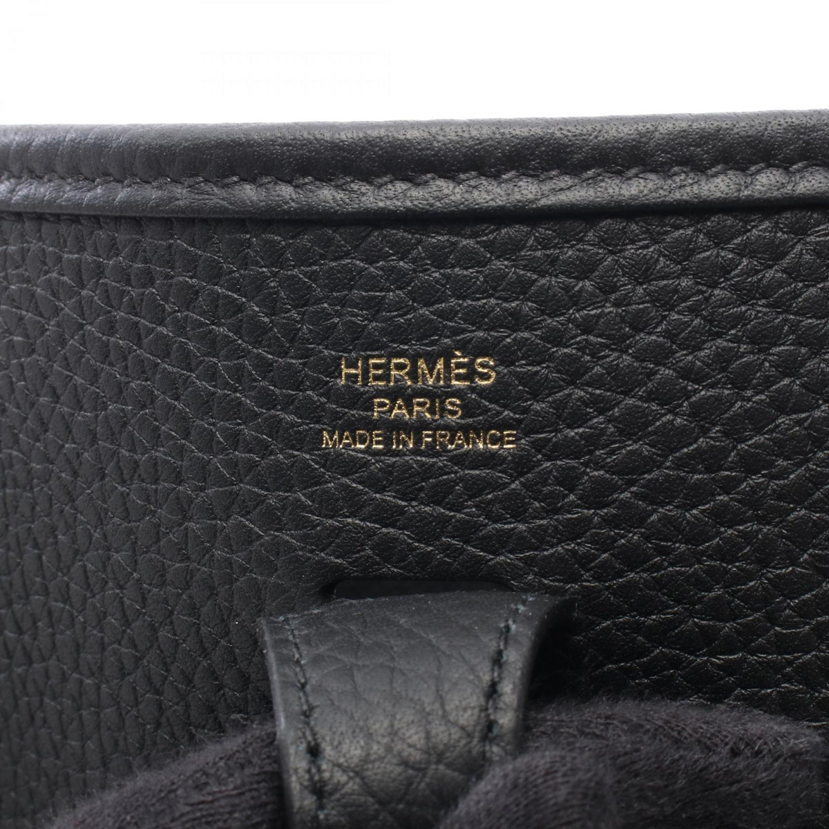 HERMES Evelyne23 Shoulder Bag Black Taurillon Clemence leather Taurillon Clemence 2104102532433