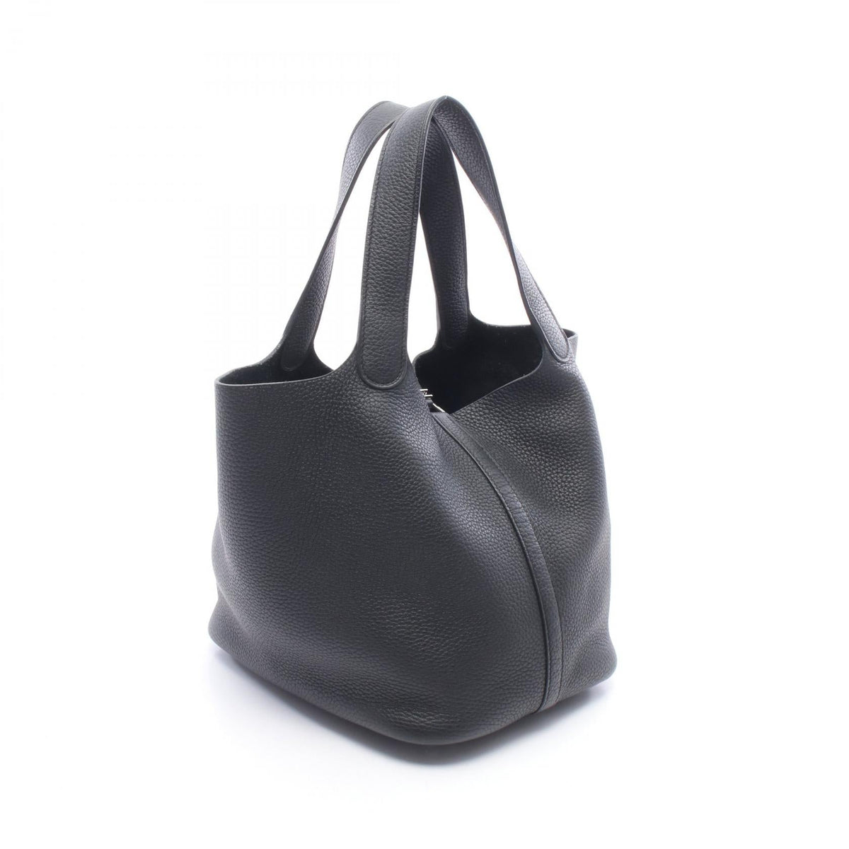 HERMES Picotin Lock MM Handbag Black Taurillon Clemence Other Taurillon Clemence 2101220099442