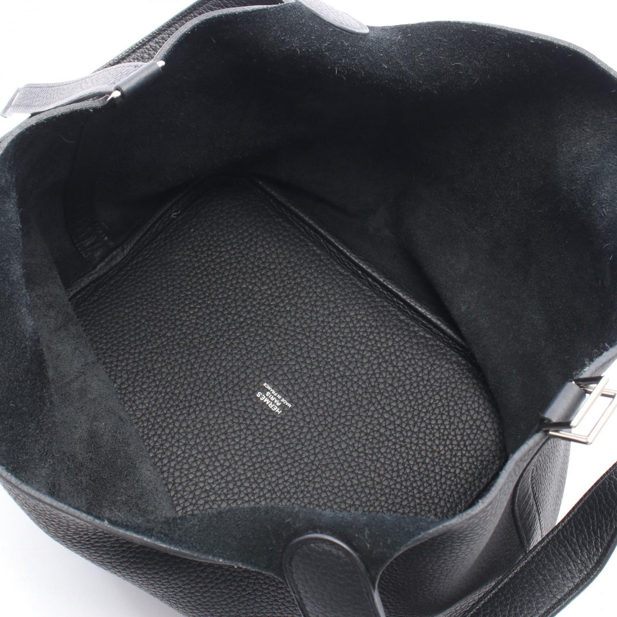 HERMES Picotin Lock MM Handbag Black Taurillon Clemence Other Taurillon Clemence 2101220099442