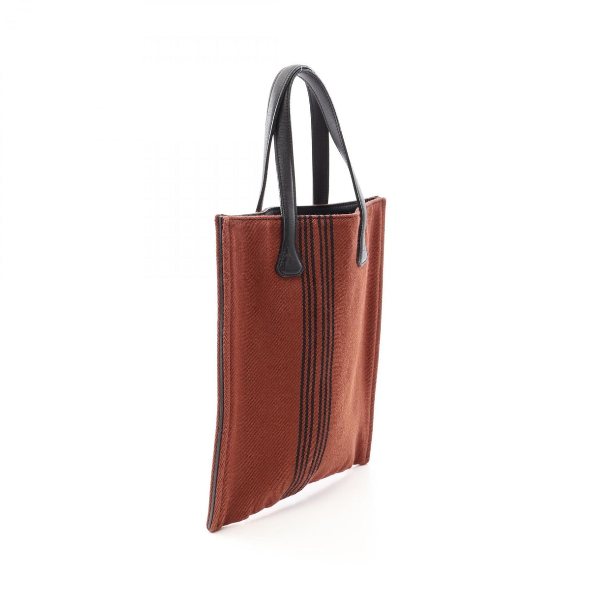 HERMES Potamoskabus PM Tote Bag Brown/Black Vaux Swift leather canvas Vaux Swift leather 2101220099527