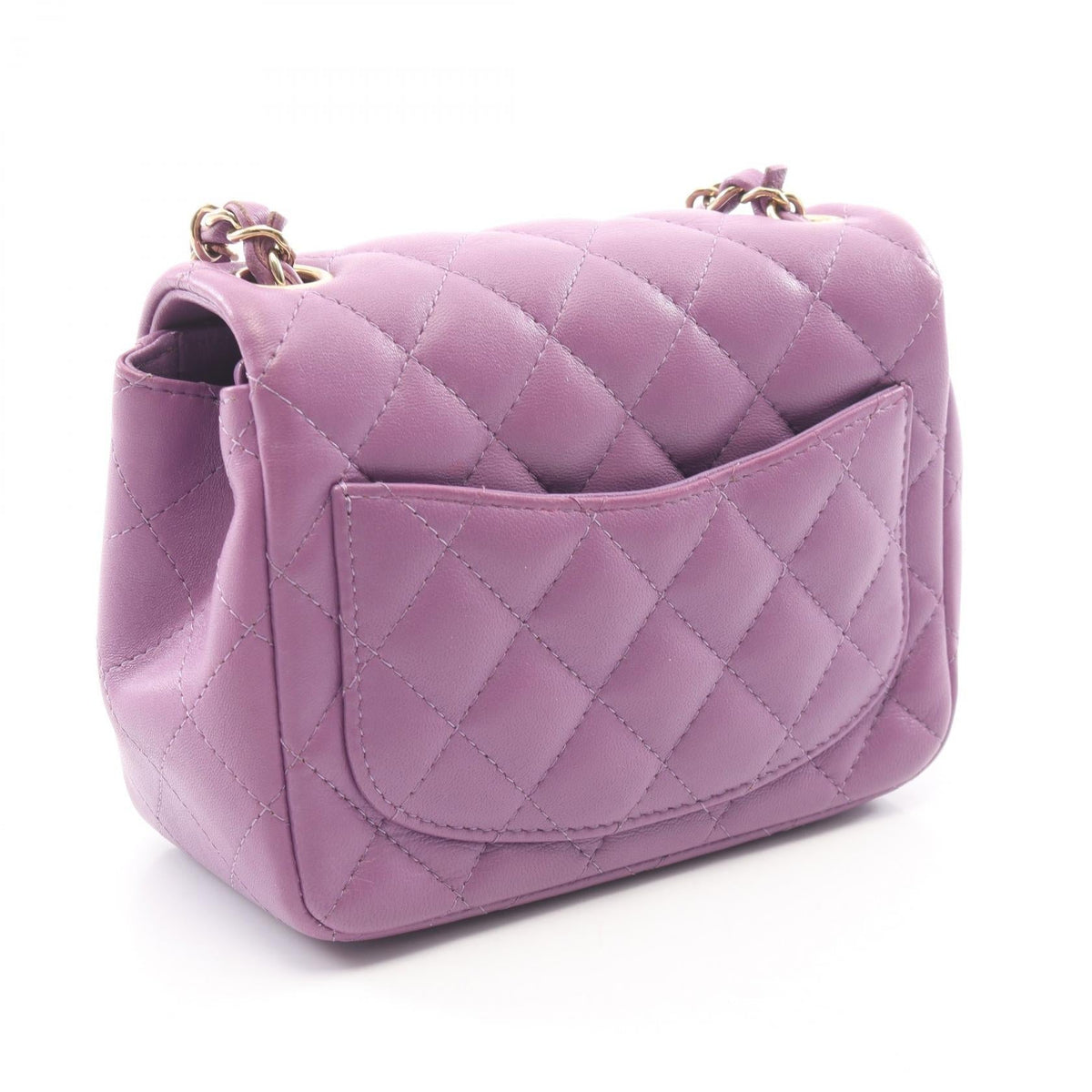 CHANEL Purple Mini Matelasse Lambskin (sheep leather) 2101220099787