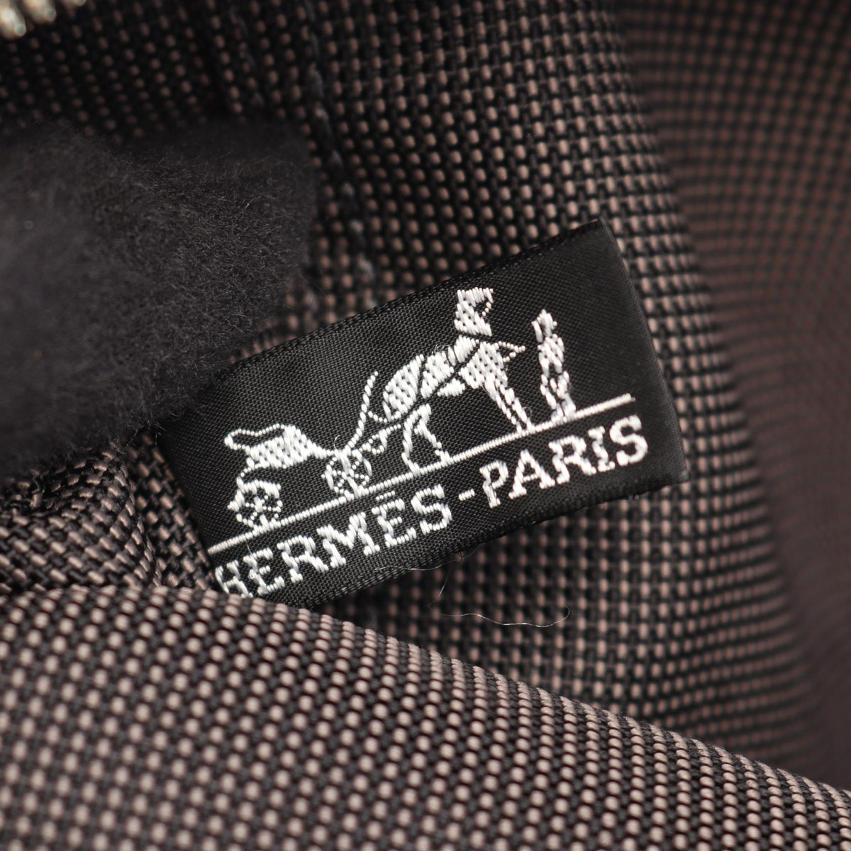 HERMES HerlinePM Tote Bag Gray Other Nylon canvas 2101220100377
