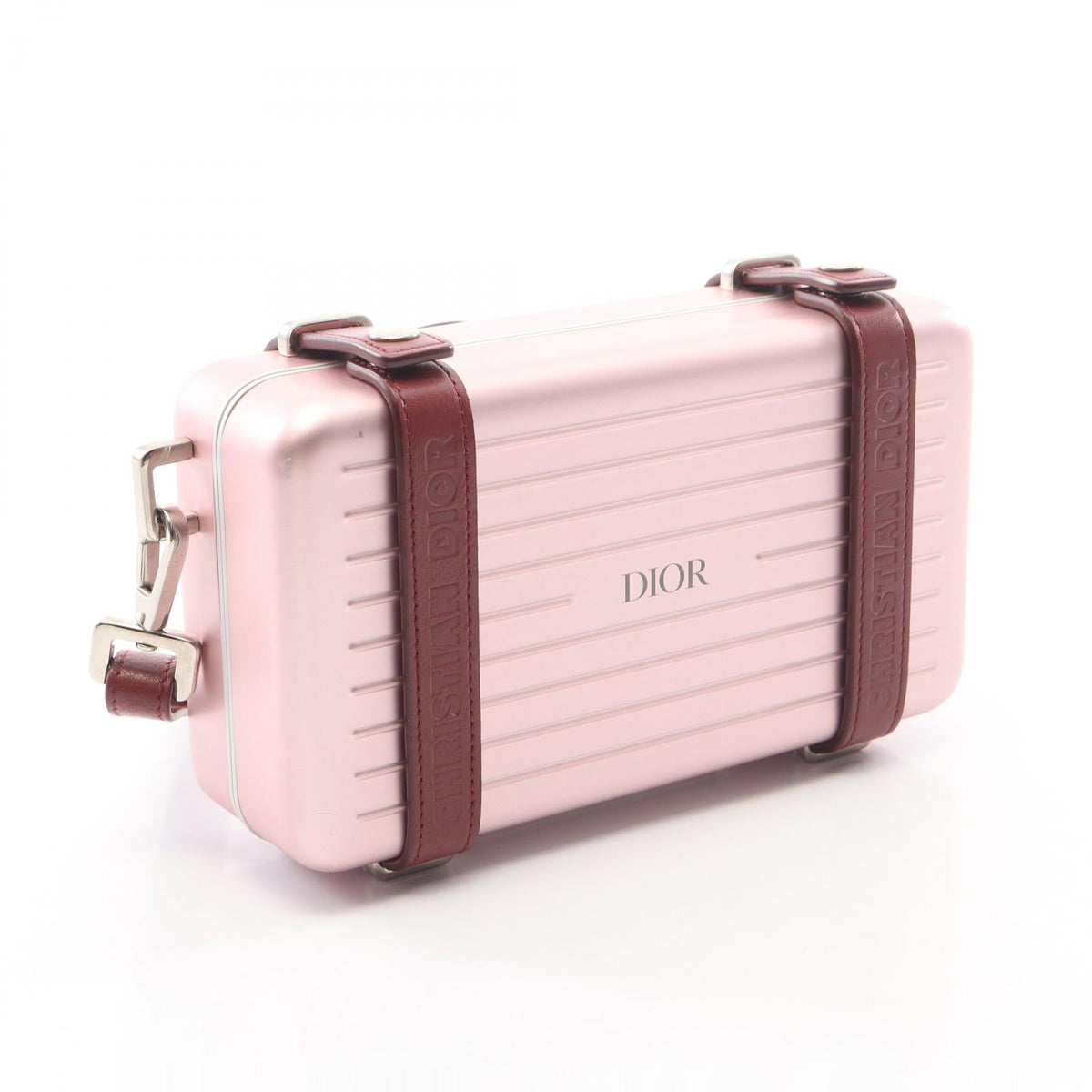 Dior DIOR � RIMOWA Personal Clutch Bag Shoulder Bag Pink/Bordeaux leather�aluminum 2101220104504