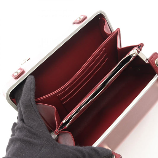 Dior DIOR   RIMOWA Personal Clutch Bag Shoulder Bag Pink/Bordeaux leather aluminum 2101220104504
