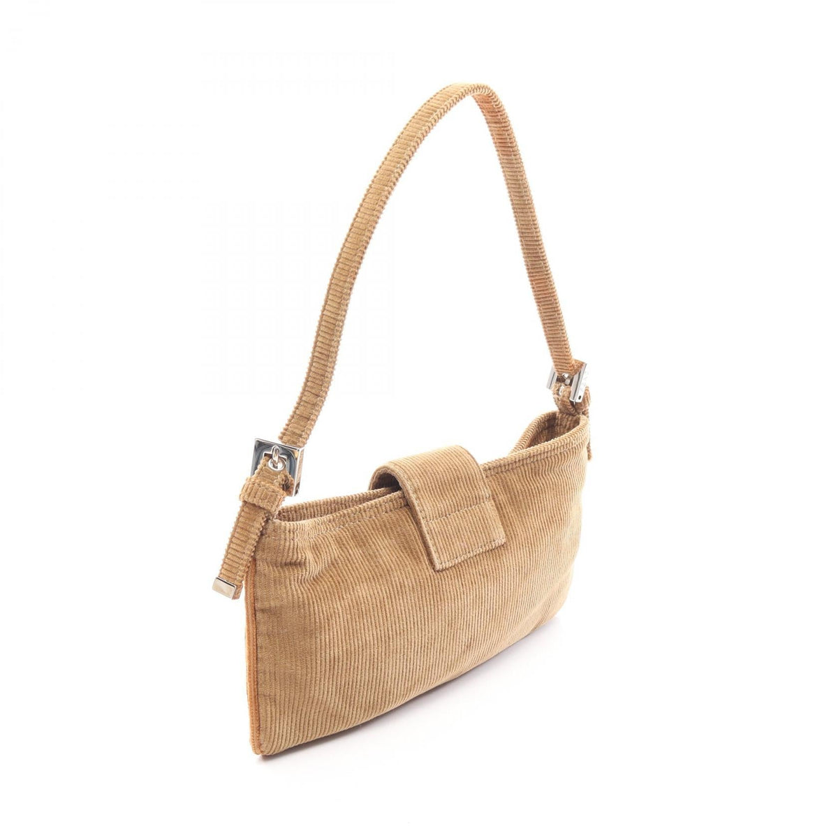 FENDI Mamma bucket Shoulder Bag Khaki Other Corduroy 2120300058148
