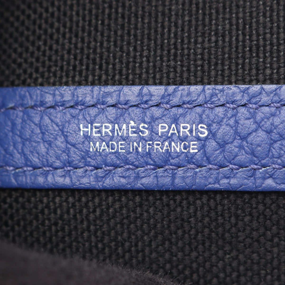 HERMES Garden party PM Tote BagBlue electric Blue electric Black/Blue Toile H canvas Toile H / Vache leatherCountry leather 2120100036452