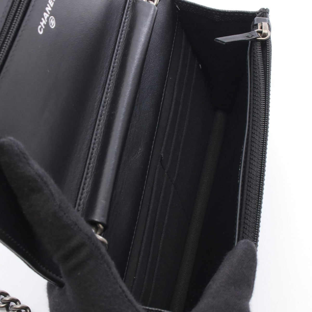 CHANEL Black Boy Chanel Matelasse Grained Calfskin leather 2106800640984