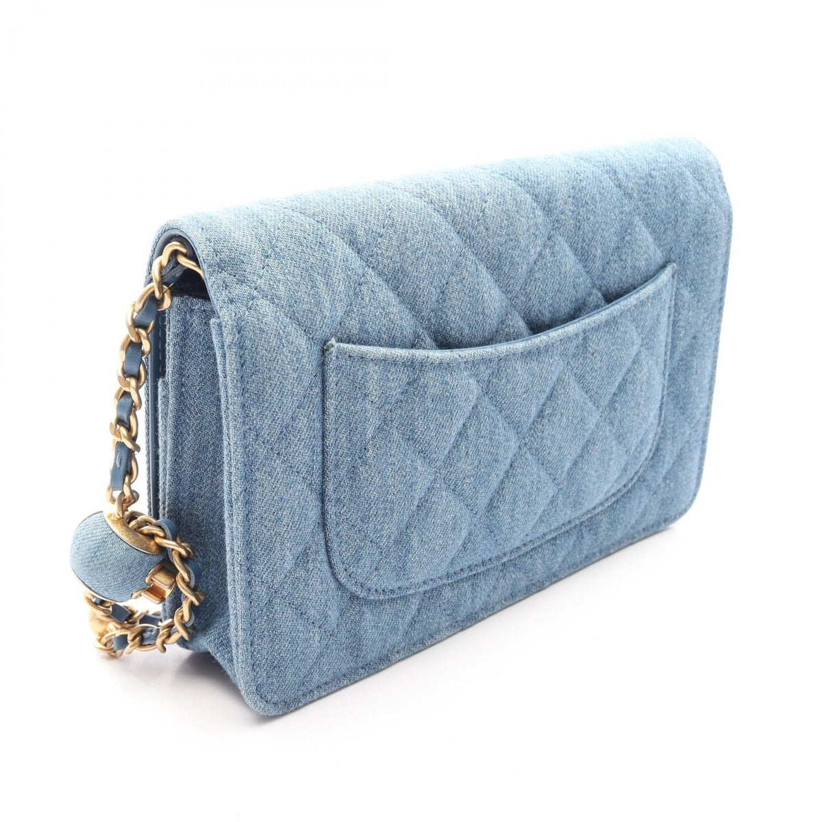 CHANEL Blue Matelasse denim AP1450 2106800640991
