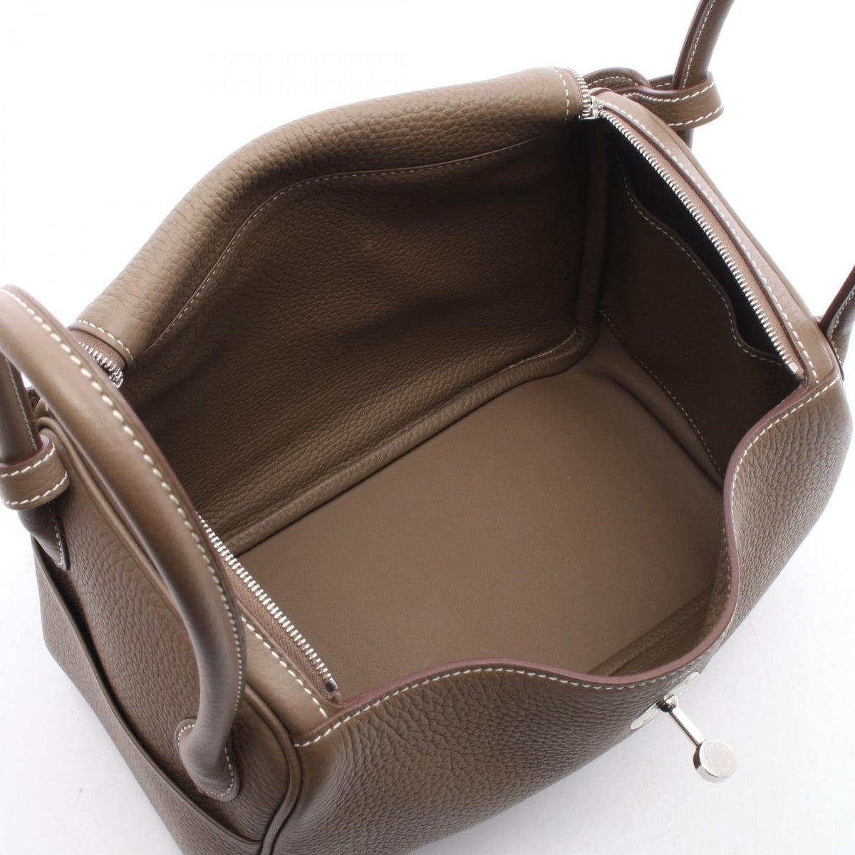 HERMES Lindy 26 Shoulder BagEtoupe Grey Etoupe Grey Gray Taurillon Clemence leather Taurillon Clemence 2104102533539