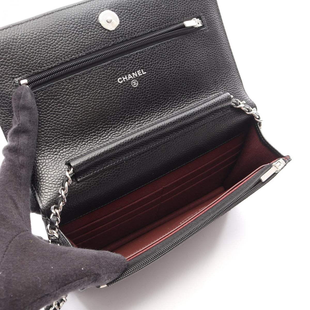 CHANEL Black Matelasse Grained Calfskin leather AP0250 2104102533614
