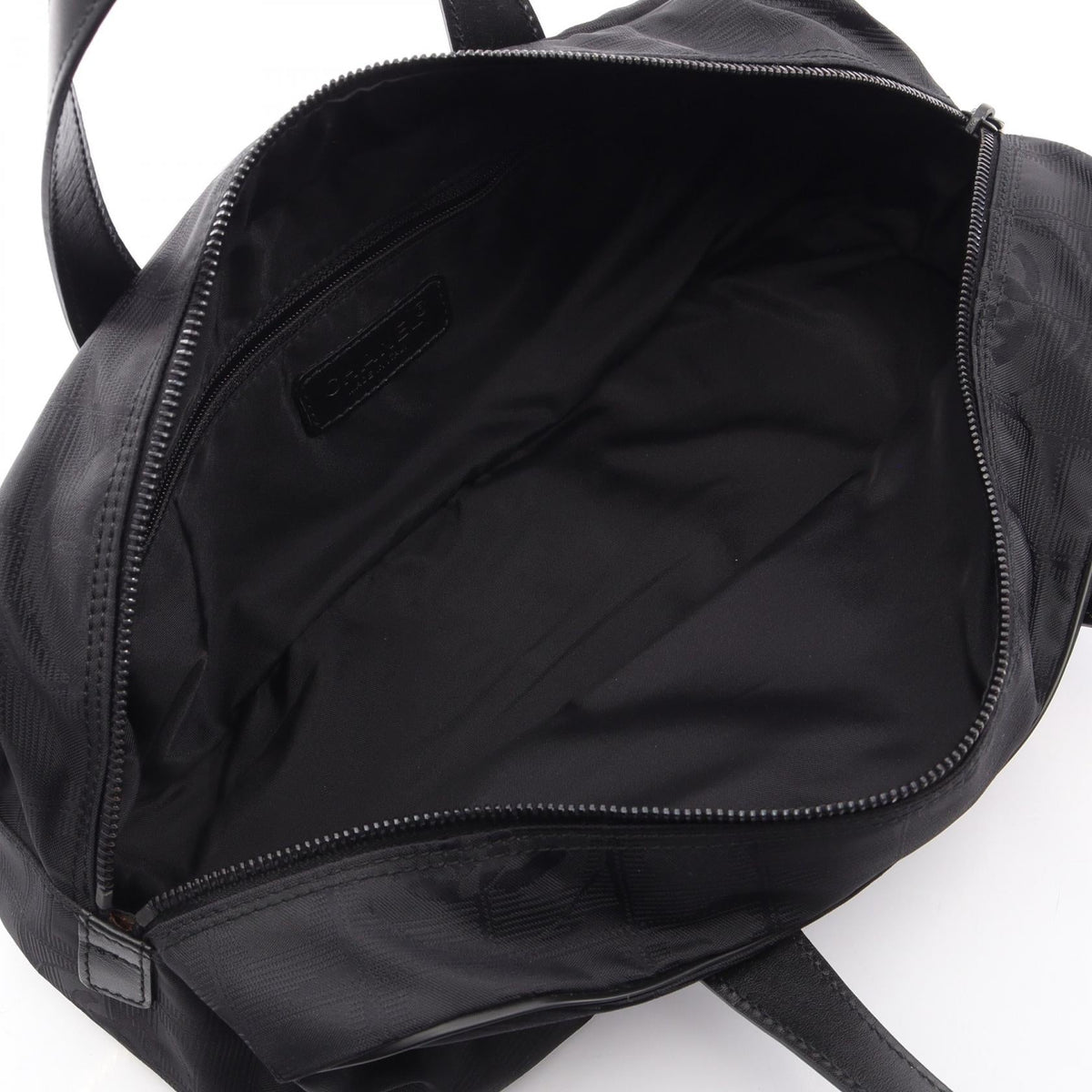 CHANEL Black New travel line leather�Nylon canvas A15828 2101220031565