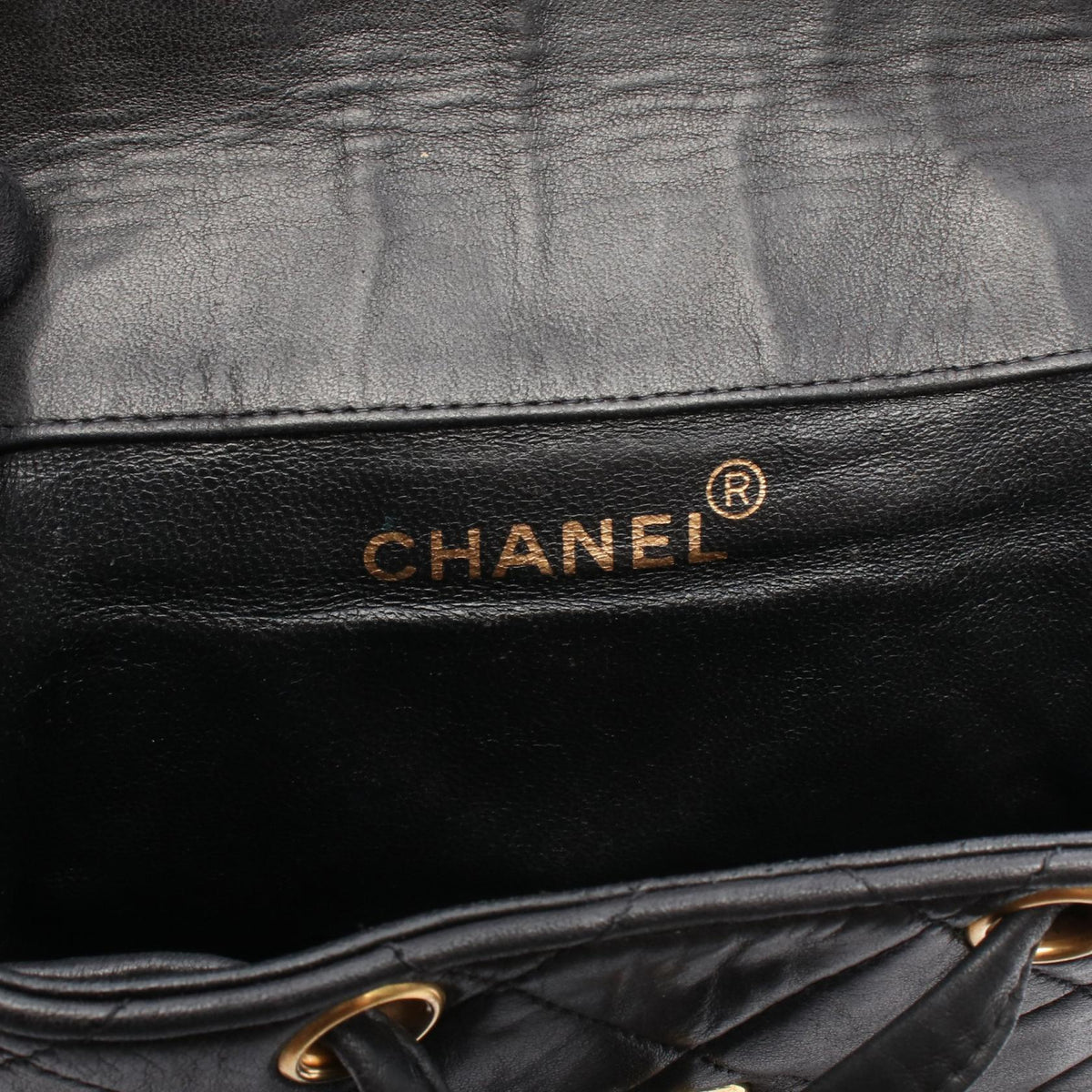 CHANEL Black Matelasse Turn Lock Chain Lambskin (sheep leather) A04194 2101220036249