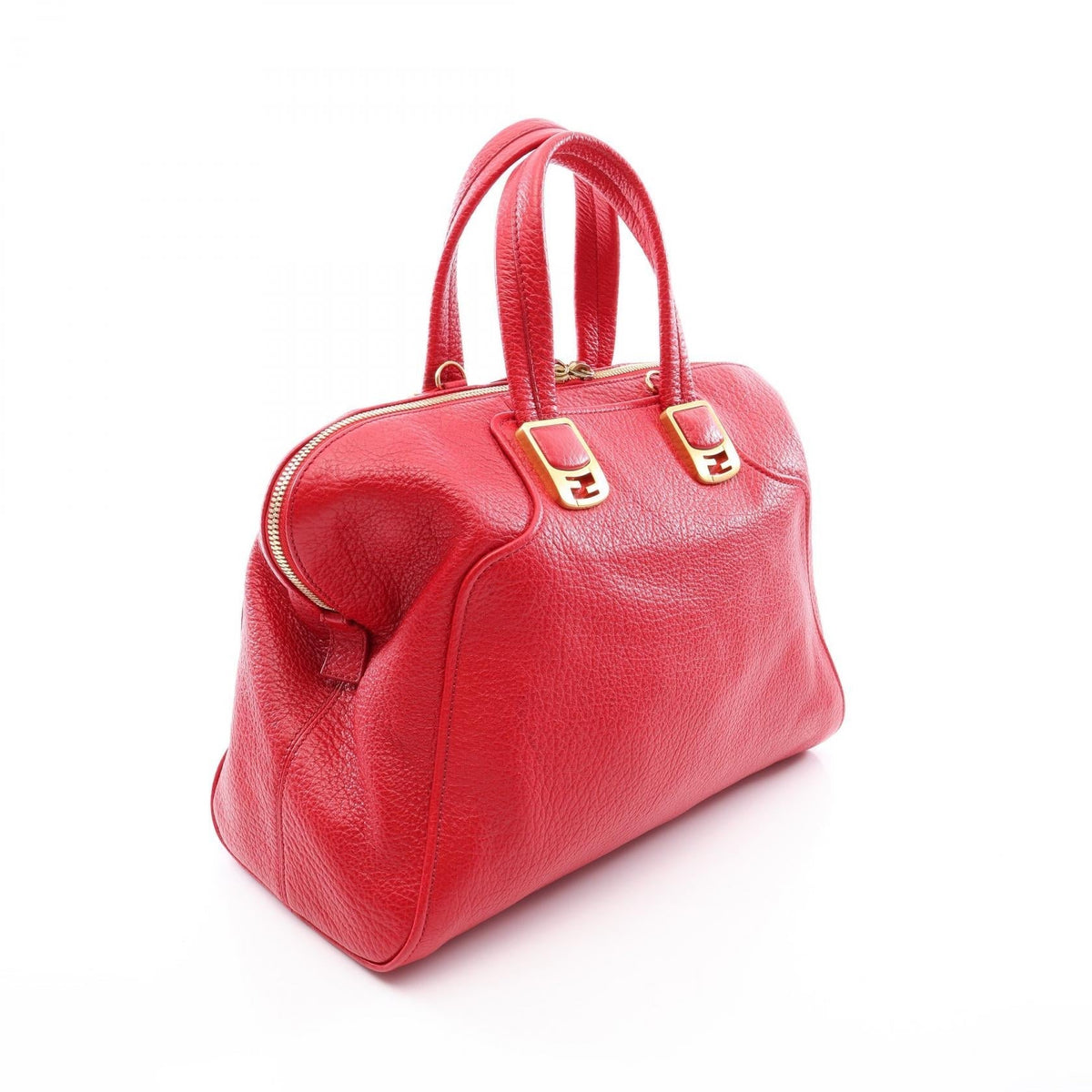 FENDI Chameleon 2WAY Handbag Red leather 8BL110 2101219909974
