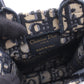 Dior BOOK TOTE Vertical Bag Mini Phone Bag 2WAY Handbag Navy/Beige canvas 2101219953304
