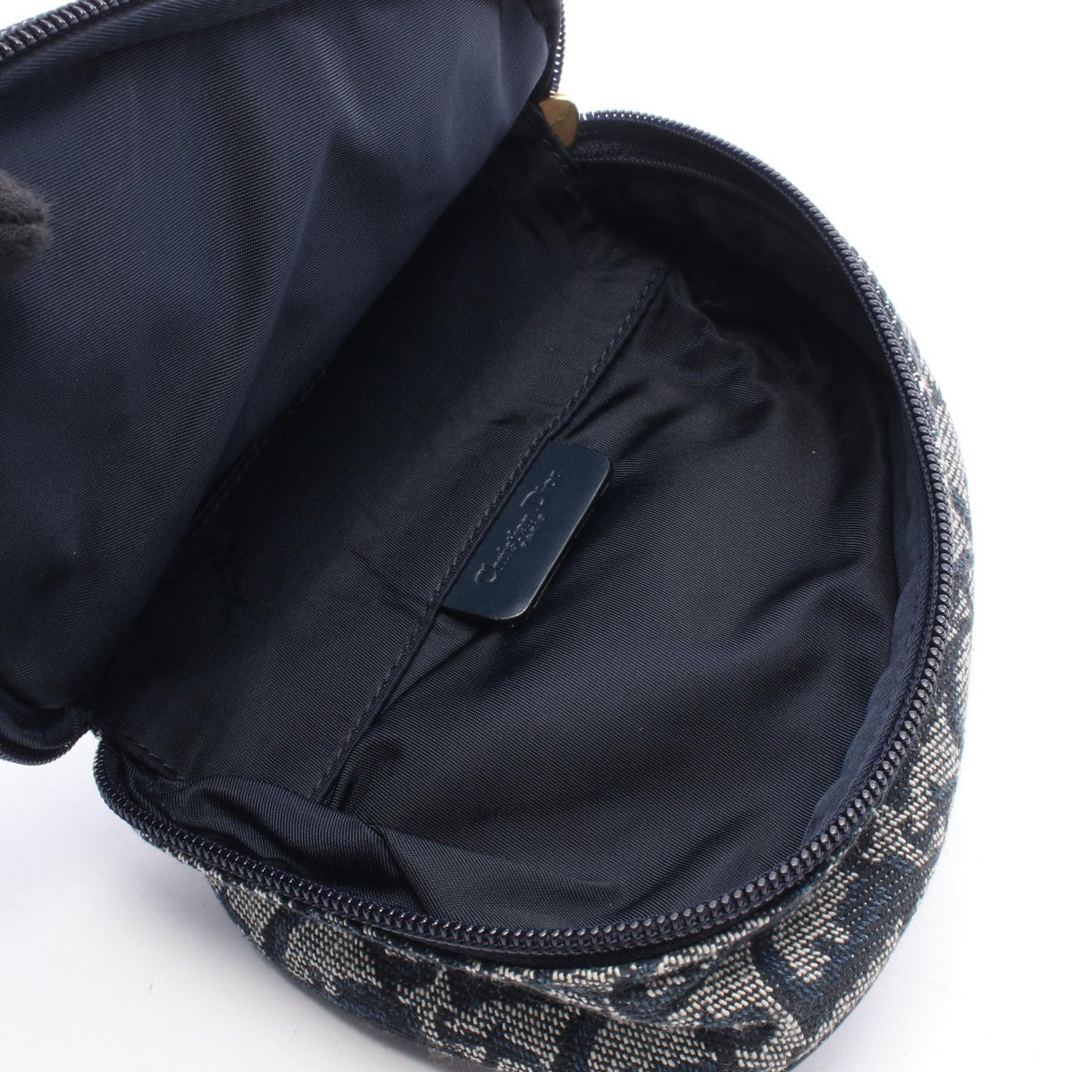 Dior Saddle Pouch Mini Trotter Pouch Navy/Beige canvas�leather MC1928 2101219958989