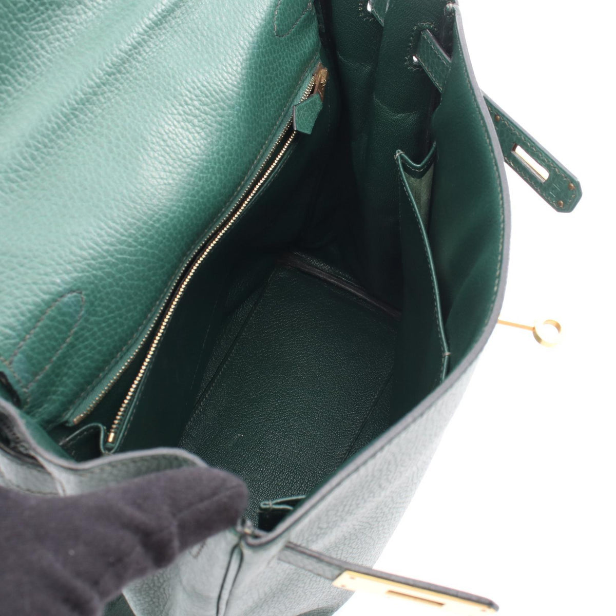 HERMES Kelly Ad GM (Internal Stitching) Rucksack Backpack Green Ardennes leather leather Ardennes leather 2101219964966