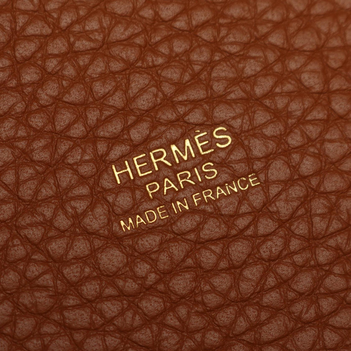 HERMES Picotin Lock MM Gold Handbag Brown Taurillon Clemence Other Taurillon Clemence 2104102530941