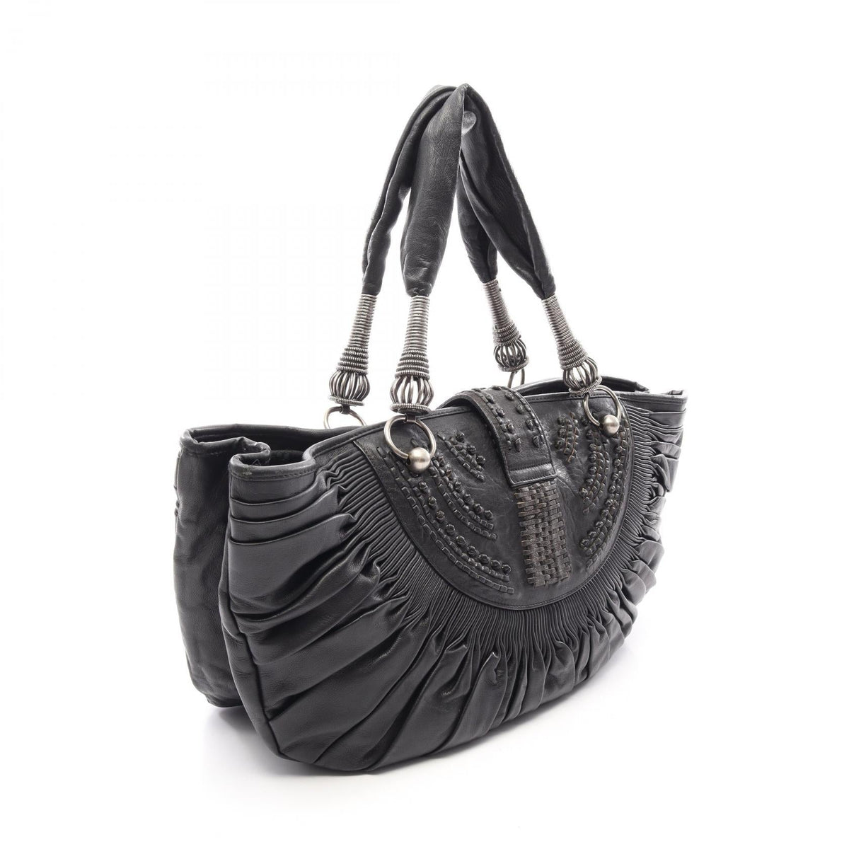 Dior Pliss  Tote Bag Black leather 2101220083304
