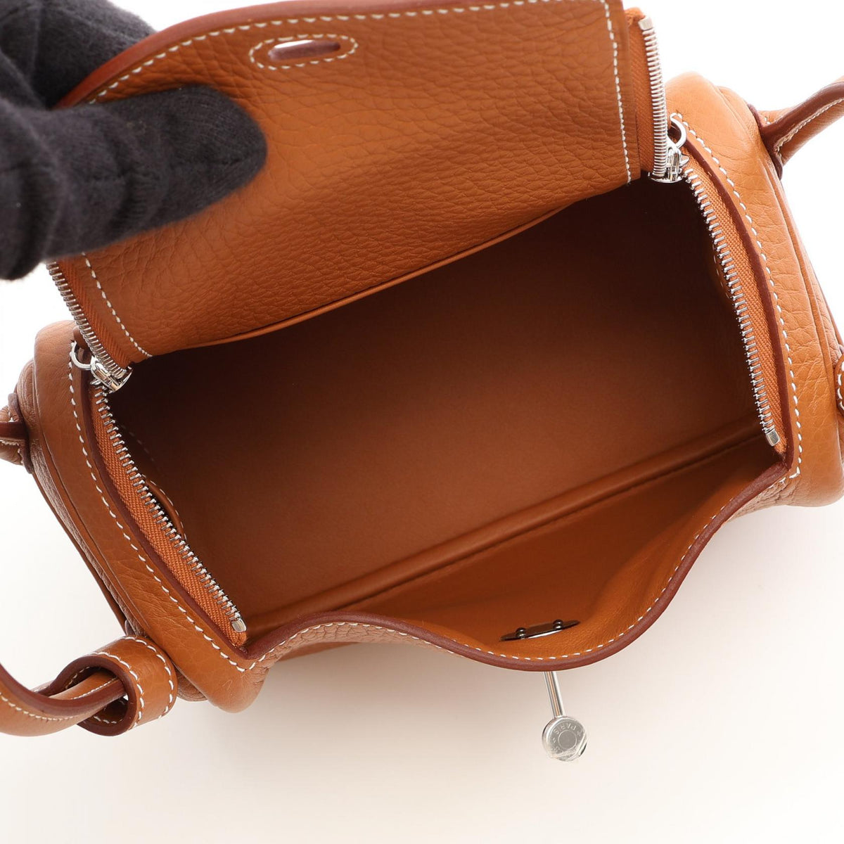HERMES Lindy Mini Shoulder BagGold Gold Gold Taurillon Clemence Other Taurillon Clemence 2104102531269