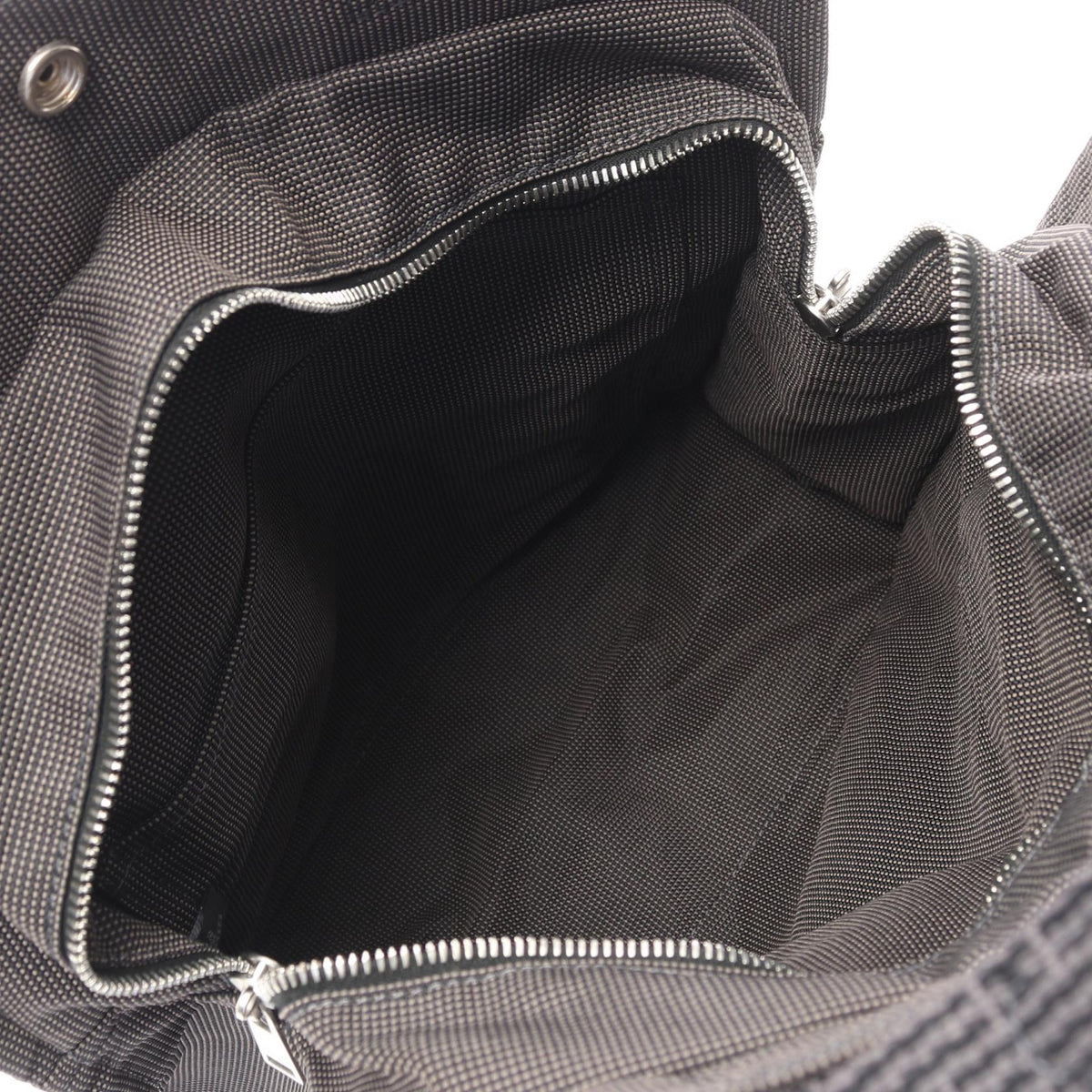 HERMES Herline Ad MM Rucksack Backpack Gray Other Nylon canvas 2101219886213