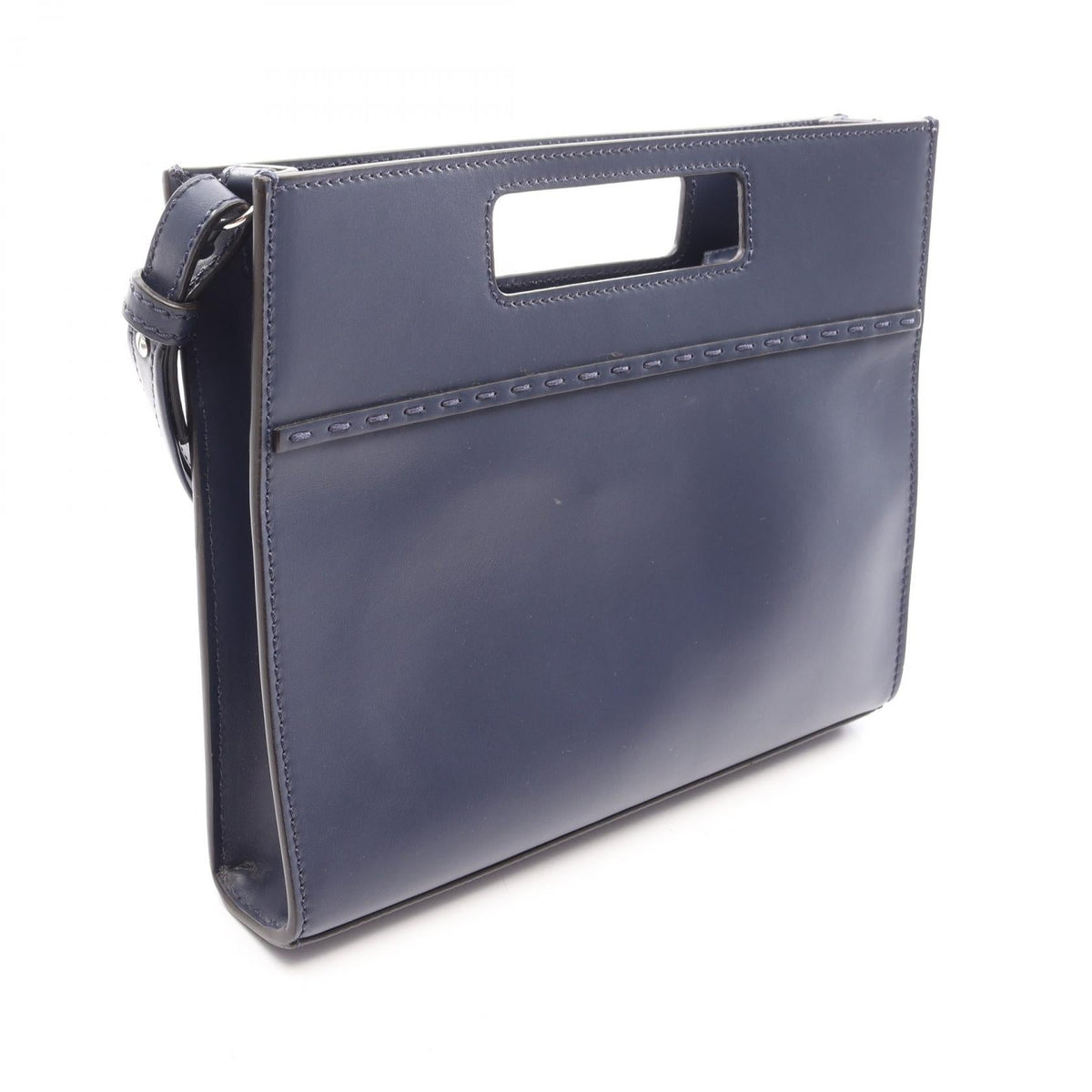 FENDI Shopper Small Handbag Navy leather 7VA547 2101220065652