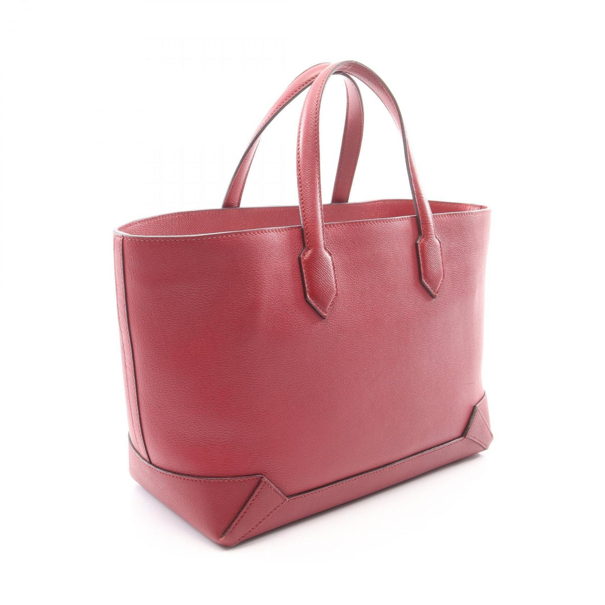 HERMES Maxi box cabas 30 HandbagRouge grenat Rouge grenat Bordeaux Evercalf leather Calfskin (cowhide) Epsom 2104102529730