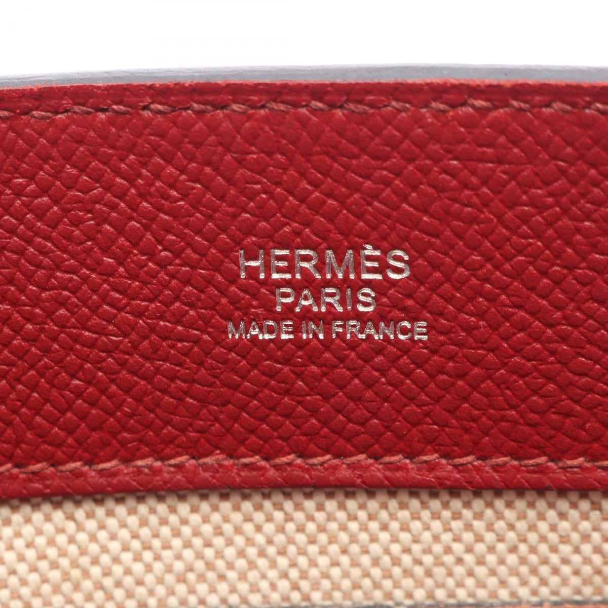 HERMES Maxi box cabas 30 HandbagRouge grenat Rouge grenat Bordeaux Evercalf leather Calfskin (cowhide) Epsom 2104102529730