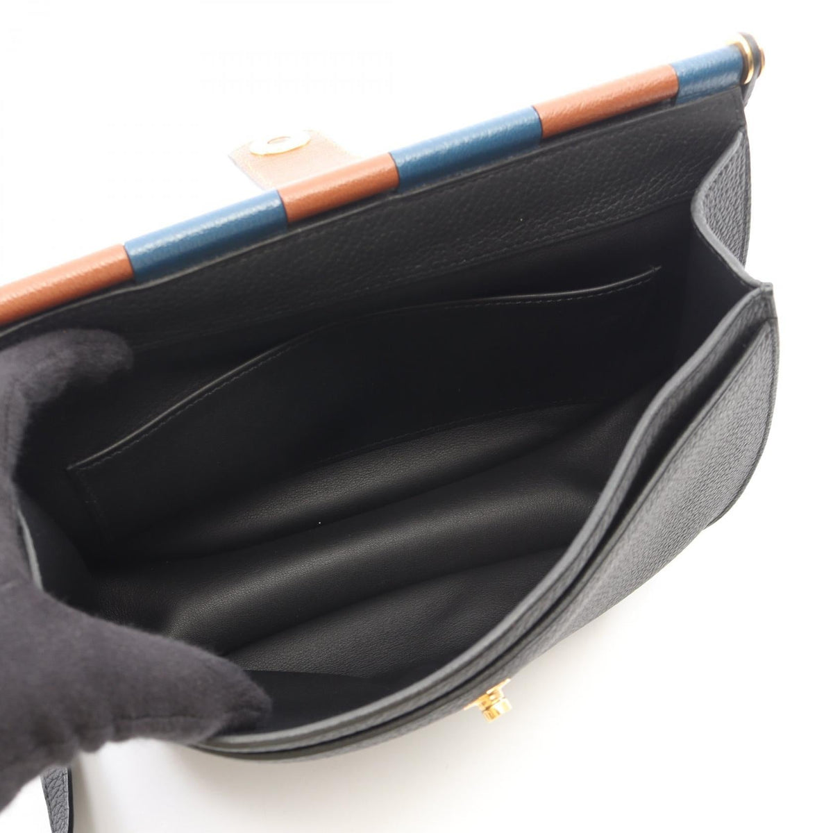 HERMES So Hermes 25 Shoulder Bag Black Togo leather Other Togo leather / Chevre 2104102529068