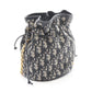 Christian Dior 30 Montaigne Drawstring Mini Bucket Bag Oblique Shoulder Bag Beige/Navy canvas leather S2374UTZQ_M928 2121400018780
