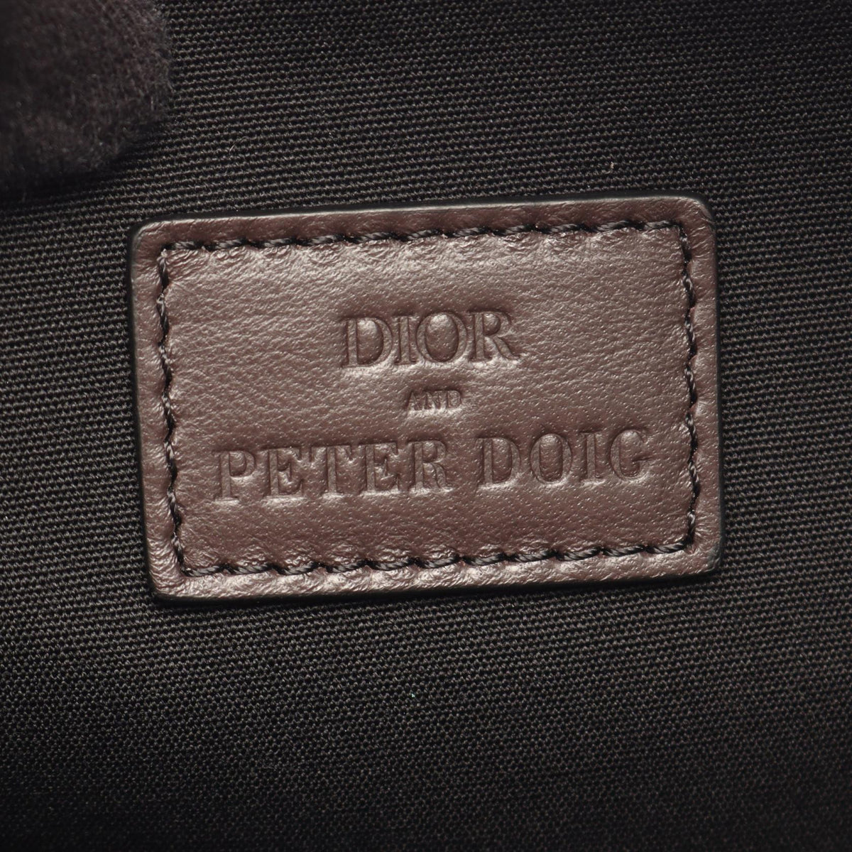 Christian Dior Christian Dior x Peter Doig Saddle Shoulder Bag Blue/Multicolor canvas�leather 2101220061128